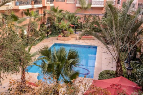 Beautiful, great equipped 122 m holiday apartment near Majorelle Garden and Gueliz with pool views and a large balcony and terrace